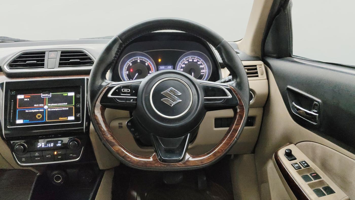 2017 Maruti Dzire ZDI PLUS AMT, Diesel, Automatic, 1,37,821 km, Steering Wheel Close Up