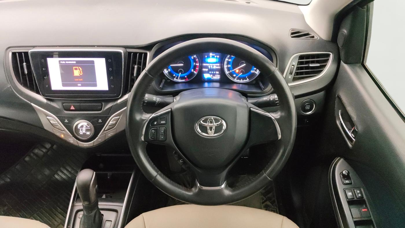 2020 Toyota Glanza V CVT, Petrol, Automatic, 70,863 km, Steering Wheel Close Up