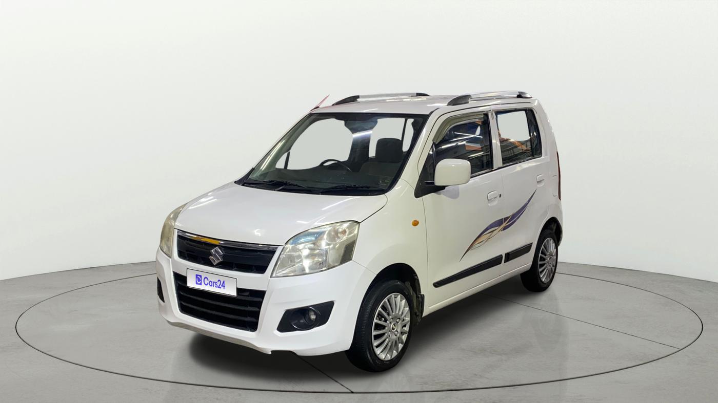 2016 Maruti Wagon R 1.0 VXI AMT, Petrol, Automatic, 80,046 km, Left Front Diagonal