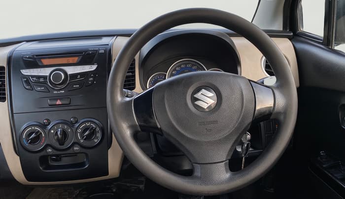 2017 Maruti Wagon R 1.0 VXI + (O) AMT, Petrol, Automatic, 76,405 km, Steering Wheel Close Up