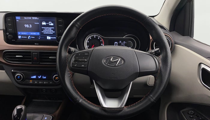 2020 Hyundai AURA SX PLUS 1.2 AMT, Petrol, Automatic, 27,743 km, Steering Wheel Close Up