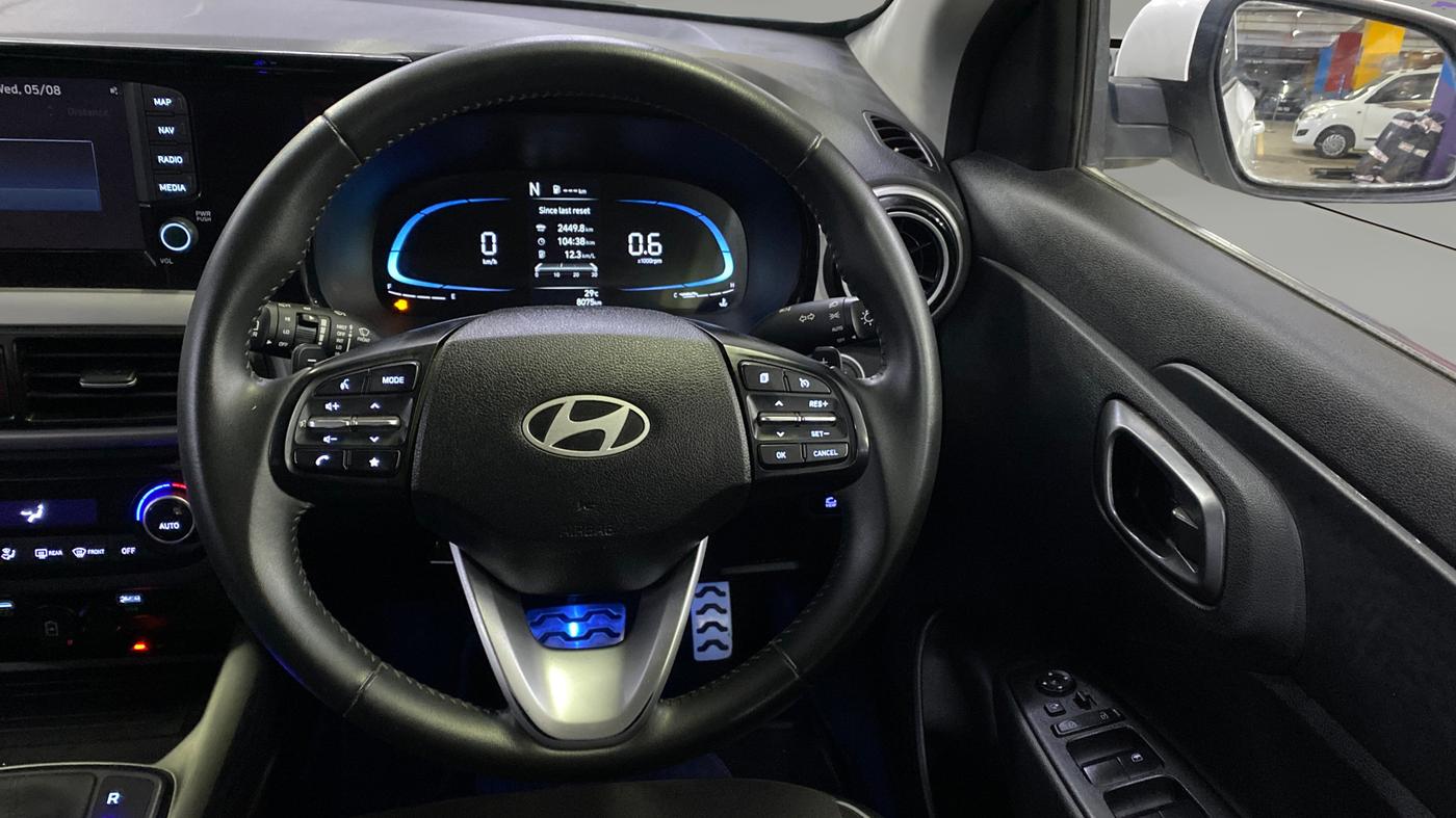 2025 Hyundai EXTER SX(O) CONNECT 1.2 AMT, Petrol, Automatic, 8,069 km, Steering Wheel Close Up