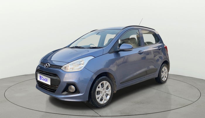 2015 Hyundai Grand i10 SPORTZ 1.2 KAPPA VTVT, Petrol, Manual, 75,839 km, Left Front Diagonal