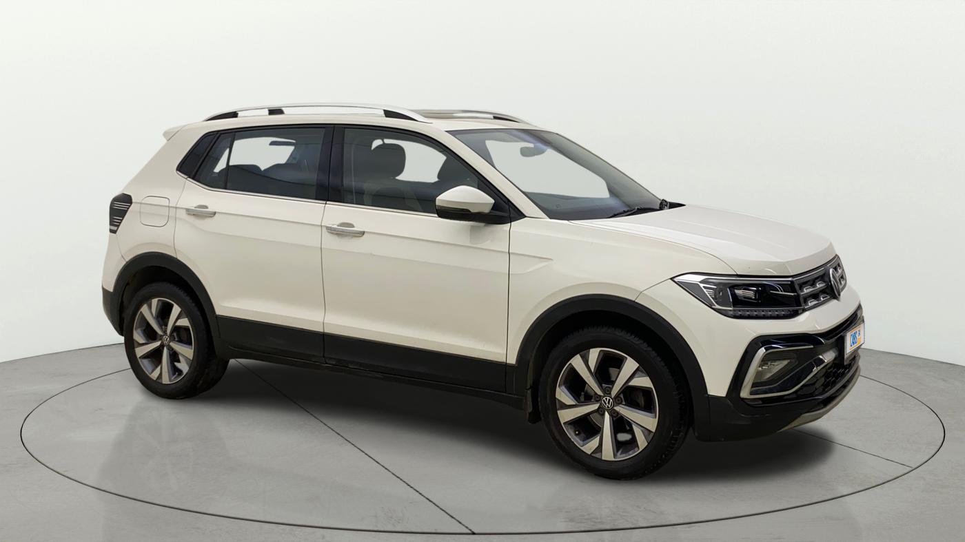 2022 Volkswagen TAIGUN TOPLINE 1.0 TSI AT, Petrol, Automatic, 55,428 km, Right Front Diagonal