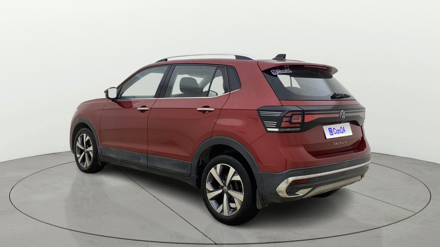 2022 Volkswagen TAIGUN TOPLINE 1.0 TSI AT, Petrol, Automatic, 44,705 km, Left Back Diagonal