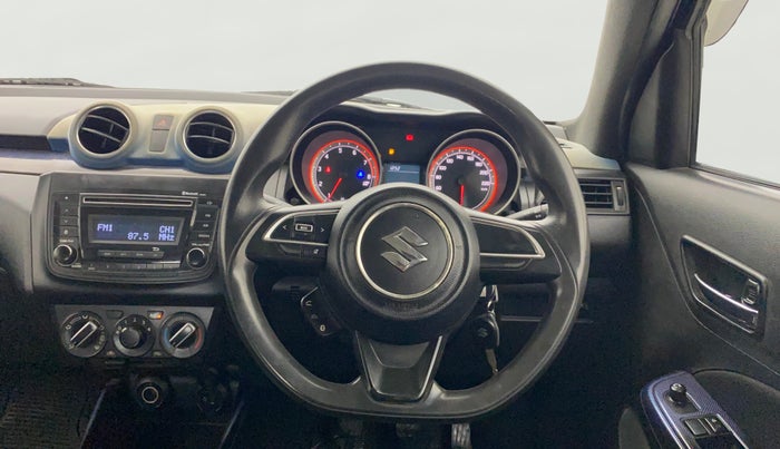 2019 Maruti Swift VXI, Petrol, Manual, 1,08,501 km, Steering Wheel Close Up