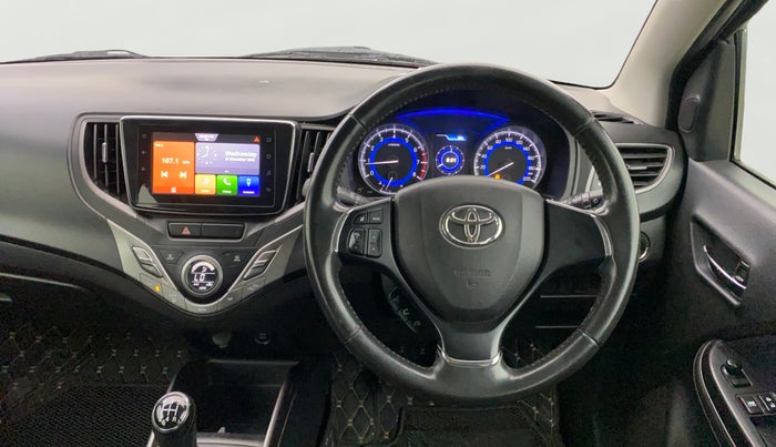 2019 Toyota Glanza V, Petrol, Manual, 64,759 km, Steering Wheel Close Up