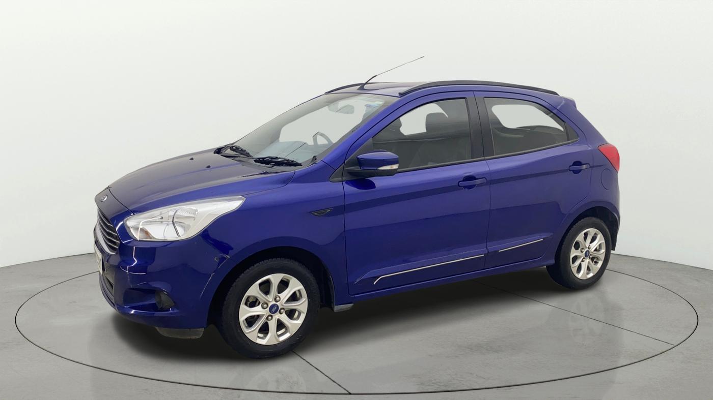 2017 Ford New Figo TITANIUM 1.2 PETROL MT, Petrol, Manual, 77,672 km, Left Front Diagonal
