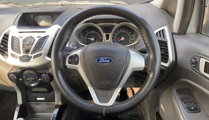 2014 Ford Ecosport TITANIUM 1.5L DIESEL (OPT), Diesel, Manual, 1,15,278 km, Steering Wheel Close Up