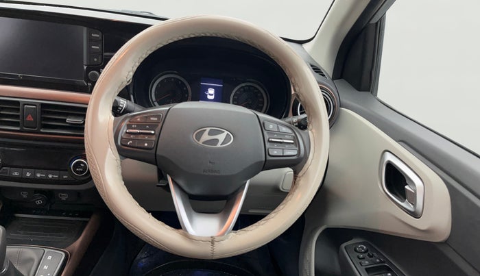 2023 Hyundai AURA SX PLUS 1.2 AMT, Petrol, Automatic, 22,764 km, Steering Wheel Close Up