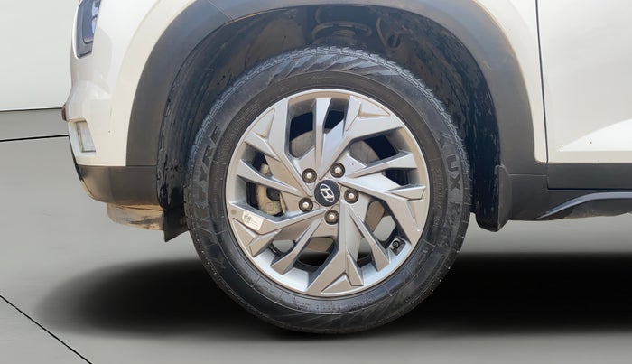 2021 Hyundai Creta SX (O) 1.4 TURBO DCT, Petrol, Automatic, 38,613 km, Left Front Wheel