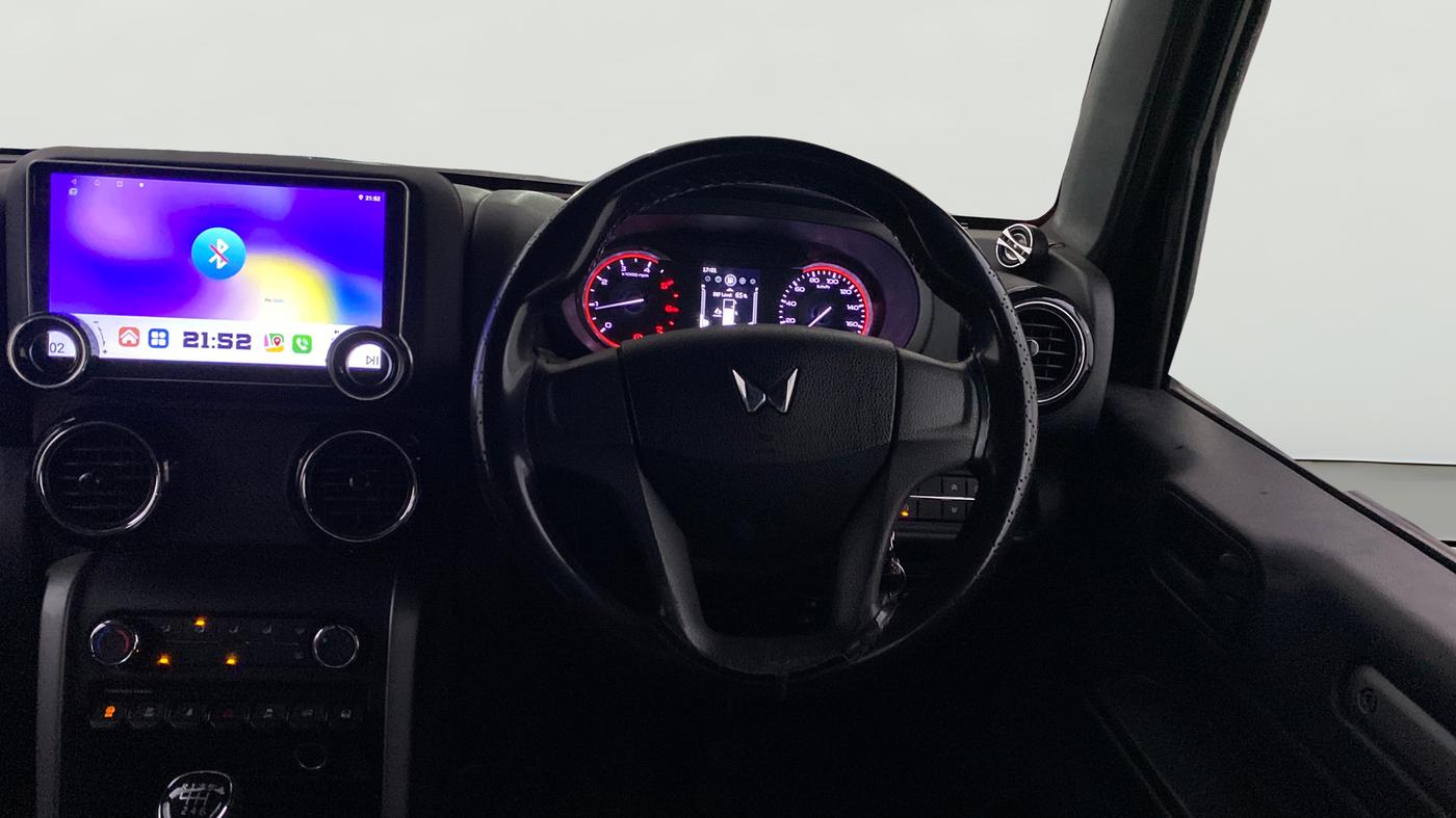 2024 Mahindra Thar AX (O) D 2WD HT, Diesel, Manual, 26,449 km, Steering Wheel Close Up