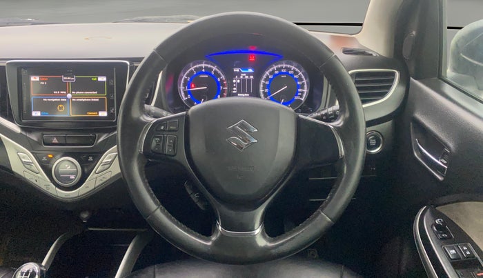2018 Maruti Baleno ALPHA PETROL 1.2, Petrol, Manual, 1,03,548 km, Steering Wheel Close Up