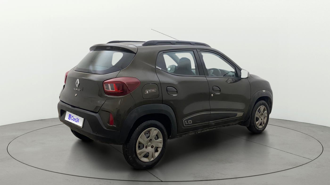 2019 Renault Kwid RXT 1.0 AMT (O), Petrol, Automatic, 45,623 km, Right Back Diagonal