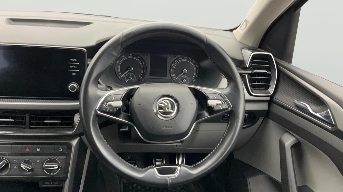 2022 Skoda KUSHAQ AMBITION 1.0L TSI MT, Petrol, Manual, 47,063 km, Steering Wheel Close Up