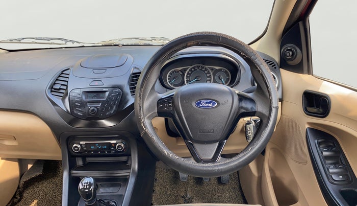 2017 Ford Figo Aspire TITANIUM 1.2 PETROL, CNG, Manual, 85,056 km, Steering Wheel Close Up
