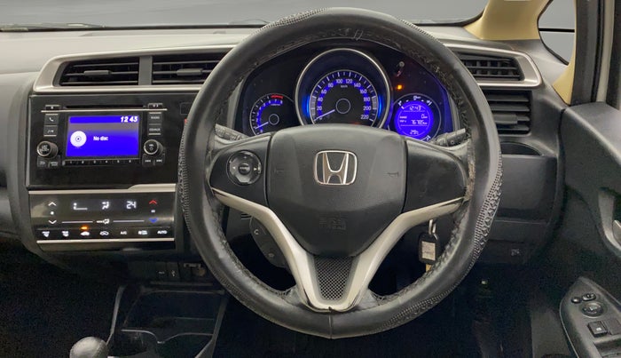 2015 Honda Jazz 1.2L I-VTEC V, Petrol, Manual, 1,09,772 km, Steering Wheel Close Up