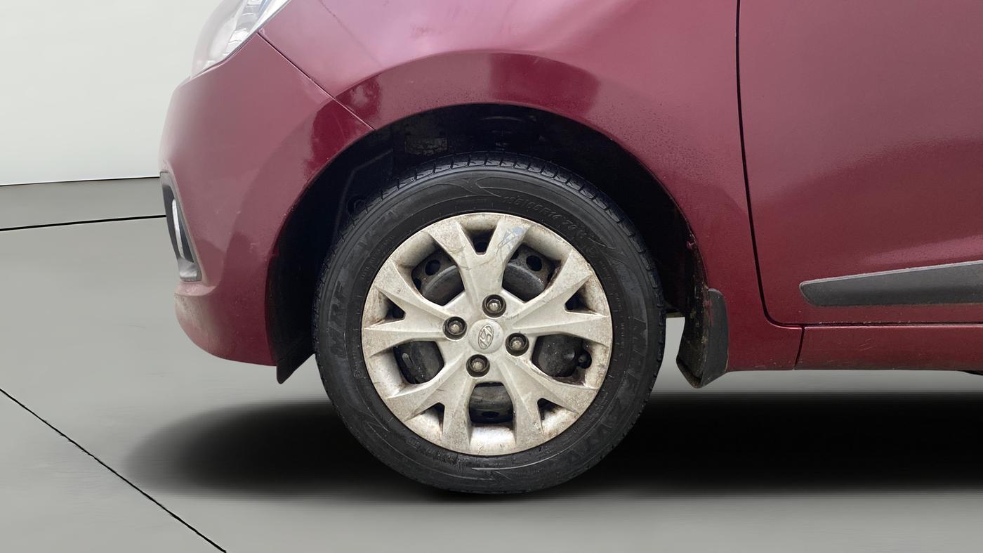 2014 Hyundai Grand i10 SPORTZ 1.2 KAPPA VTVT, Petrol, Manual, 77,670 km, Left Front Wheel