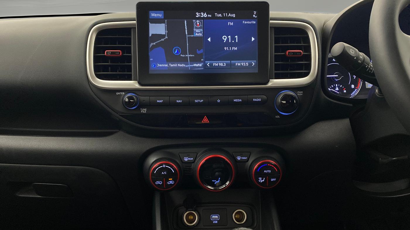 2021 Hyundai VENUE SX 1.0 (O) TURBO IMT DUAL TONE, Petrol, Manual, 35,269 km, Air Conditioner
