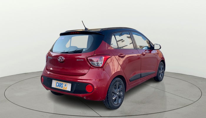 2018 Hyundai Grand i10 SPORTZ 1.2 KAPPA VTVT DUAL TONE, CNG, Manual, 65,557 km, Right Back Diagonal