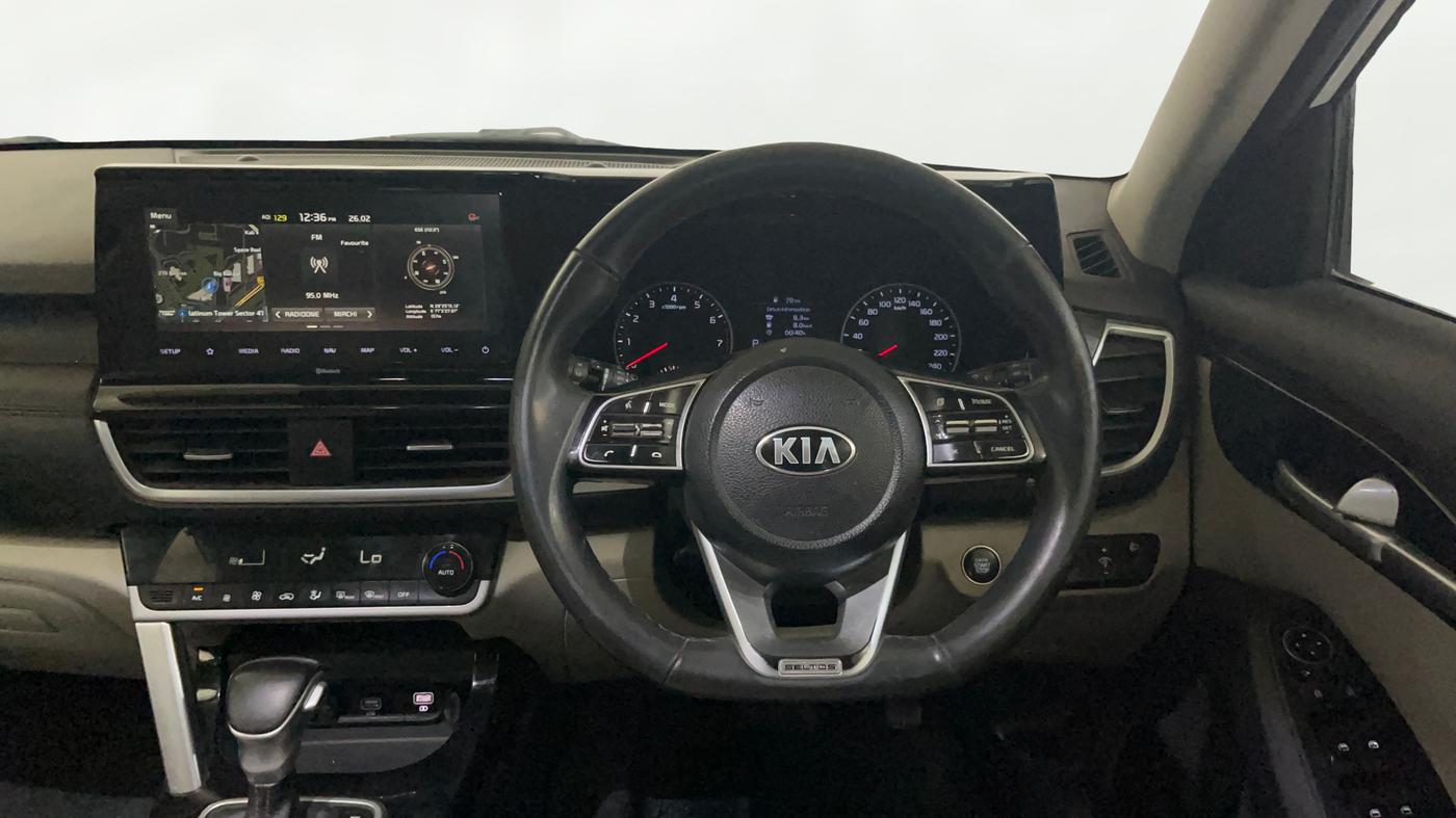 2021 KIA SELTOS HTX IVT 1.5 PETROL, Petrol, Automatic, 60,564 km, Steering Wheel Close Up