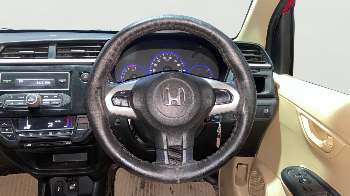 2017 Honda Brio S MT, Petrol, Manual, 28,091 km, Steering Wheel Close Up