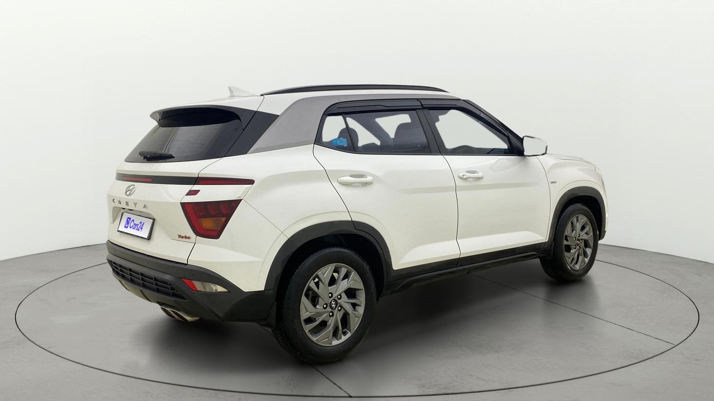 2021 Hyundai Creta SX (O) 1.4 TURBO DCT, Petrol, Automatic, 1,01,108 km, Right Back Diagonal