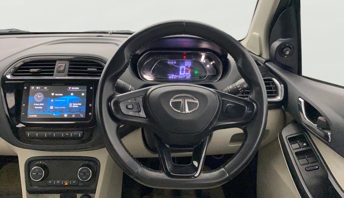 2023 Tata TIGOR XZ PLUS LEATHERETTE, Petrol, Manual, 28,096 km, Steering Wheel Close Up