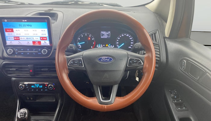 2019 Ford Ecosport TREND 1.5L PETROL, CNG, Manual, 90,464 km, Steering Wheel Close Up