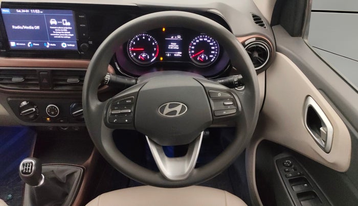 2023 Hyundai AURA SX 1.2 CNG, CNG, Manual, 56,354 km, Steering Wheel Close Up