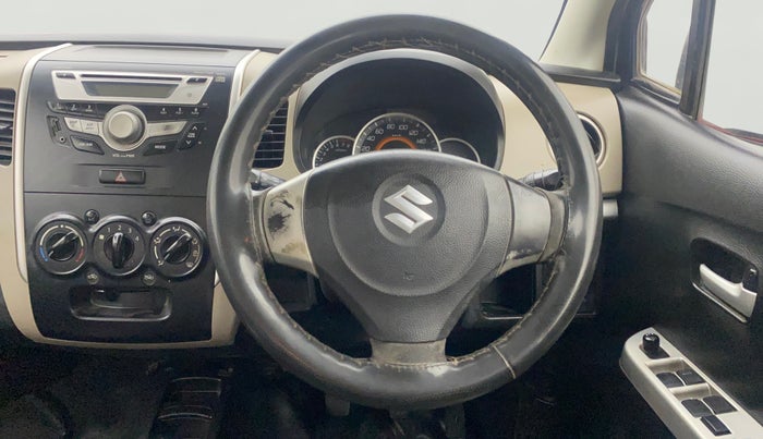 2015 Maruti Wagon R 1.0 VXI, Petrol, Manual, 81,636 km, Steering Wheel Close Up