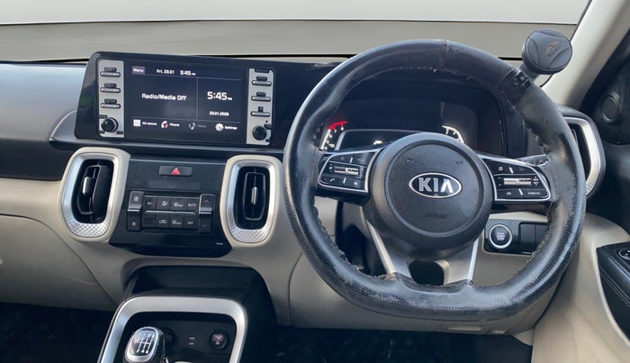 2021 KIA SONET HTX 1.0 IMT, Petrol, Manual, 66,722 km, Steering Wheel Close Up