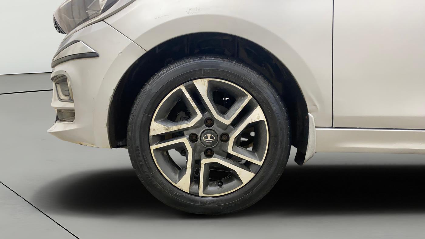 2021 Tata TIGOR XZA PLUS PETROL, Petrol, Automatic, 38,876 km, Left Front Wheel