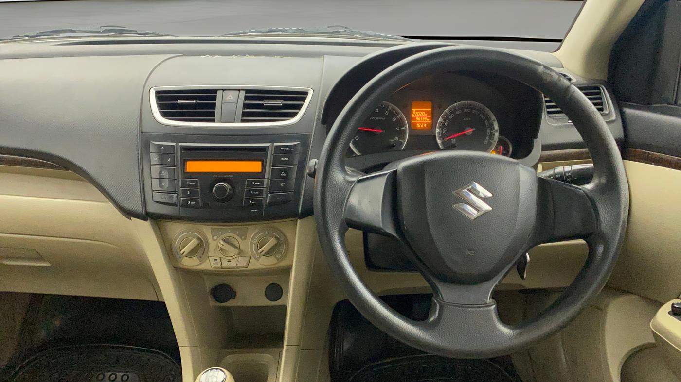 2014 Maruti Swift Dzire VXI, Petrol, Manual, 90,477 km, Steering Wheel Close Up