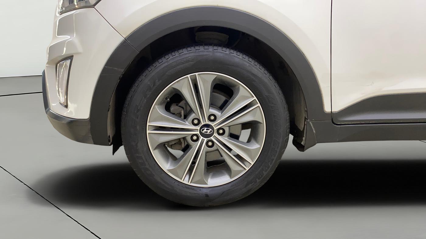 2018 Hyundai Creta SX PLUS AT 1.6 PETROL, Petrol, Automatic, 50,016 km, Left Front Wheel