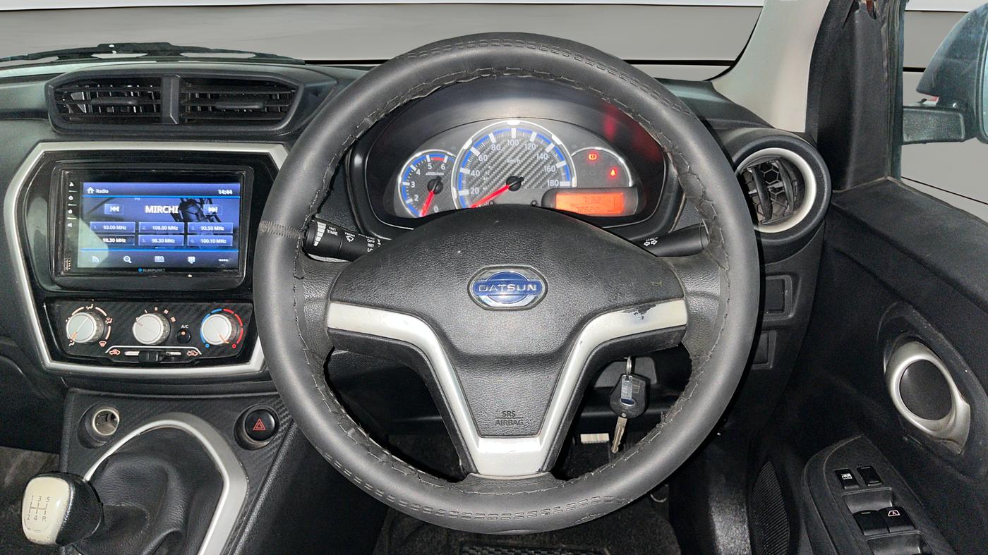 2019 Datsun Go T, Petrol, Manual, 72,675 km, Steering Wheel Close Up