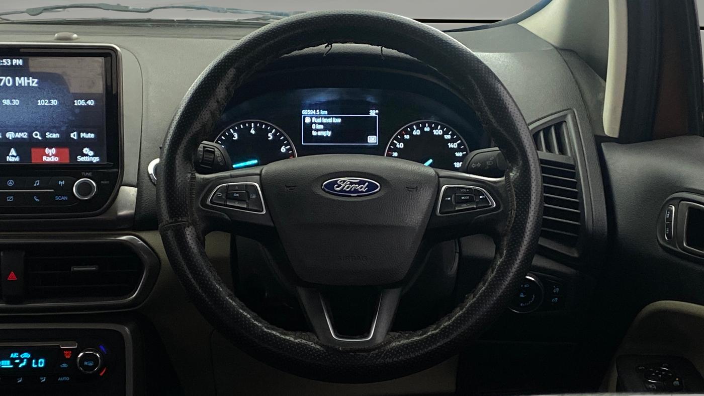 2019 Ford Ecosport TITANIUM 1.5L PETROL, Petrol, Manual, 69,590 km, Steering Wheel Close Up