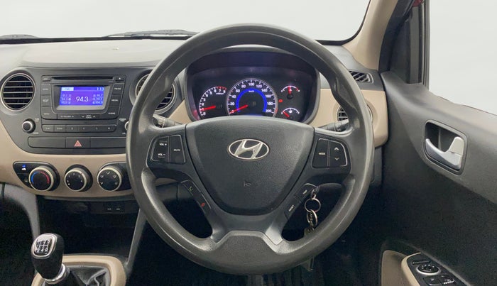 2015 Hyundai Grand i10 SPORTZ 1.2 KAPPA VTVT, Petrol, Manual, 1,13,827 km, Steering Wheel Close Up