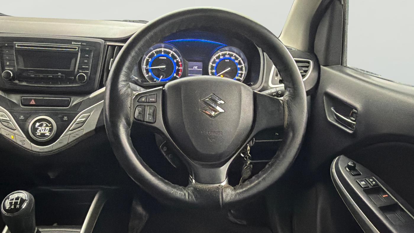 2017 Maruti Baleno DELTA PETROL 1.2, Petrol, Manual, 65,381 km, Steering Wheel Close Up