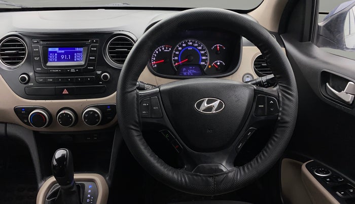 2015 Hyundai Grand i10 ASTA AT 1.2 KAPPA VTVT, Petrol, Automatic, 96,163 km, Steering Wheel Close Up