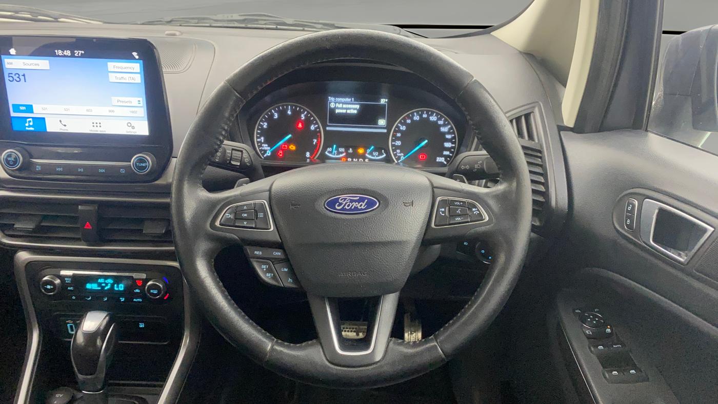 2019 Ford Ecosport TITANIUM + 1.5L PETROL AT, Petrol, Automatic, 83,584 km, Steering Wheel Close Up