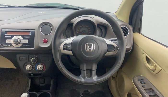 2013 Honda Amaze 1.5L I-DTEC S, Diesel, Manual, 1,09,872 km, Steering Wheel Close Up