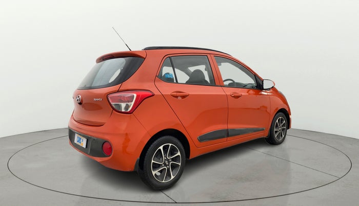 2018 Hyundai Grand i10 SPORTZ AT 1.2 KAPPA VTVT, Petrol, Automatic, 23,239 km, Right Back Diagonal