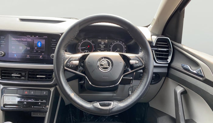 2023 Skoda KUSHAQ AMBITION 1.0L TSI MT, Petrol, Manual, 17,583 km, Steering Wheel Close Up