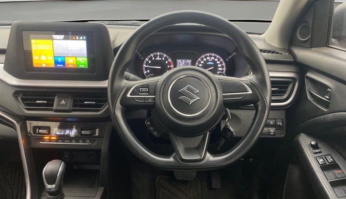 2023 Maruti BREZZA VXI AT SMART HYBRID, Petrol, Automatic, 5,425 km, Steering Wheel Close Up