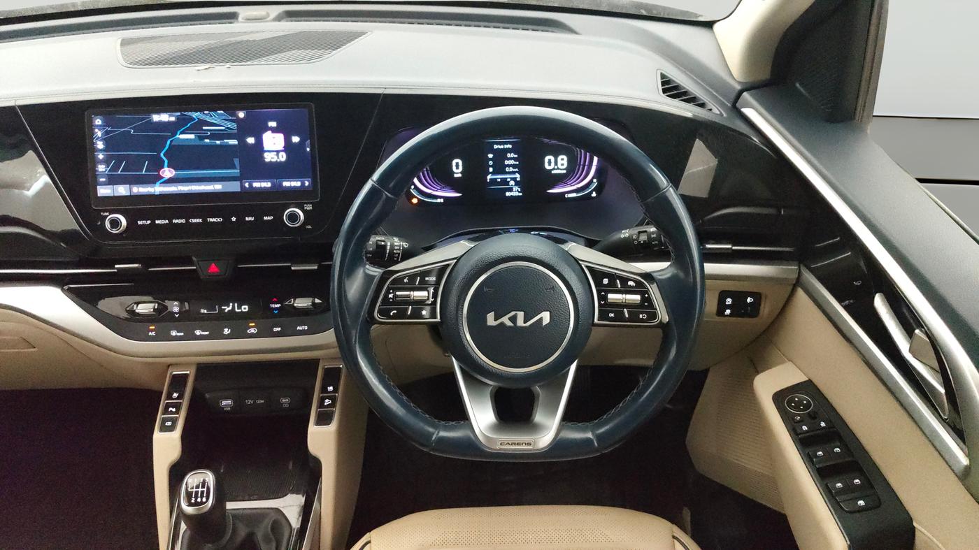 2023 KIA CARENS LUXURY PLUS IMT 1.5 DIESEL IMT, Diesel, Manual, 80,720 km, Steering Wheel Close Up