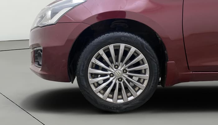 2017 Maruti Ciaz ALPHA  AT 1.4  PETROL, Petrol, Automatic, 1,24,569 km, Left Front Wheel
