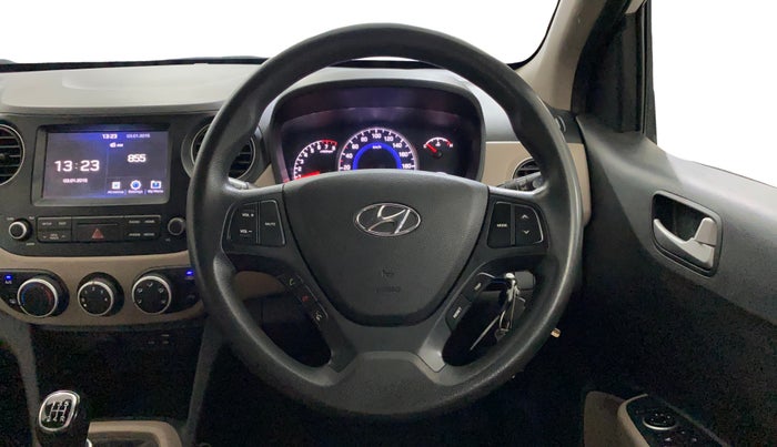 2017 Hyundai Grand i10 SPORTZ (O) 1.2 KAPPA VTVT, Petrol, Manual, 60,417 km, Steering Wheel Close Up