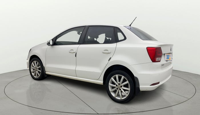 2017 Volkswagen Ameo HIGHLINE PLUS 1.5L AT 16 ALLOY, Diesel, Automatic, 1,45,469 km, Left Back Diagonal