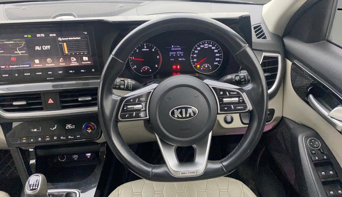 2019 KIA SELTOS HTX 1.5 DIESEL, Diesel, Manual, 86,180 km, Steering Wheel Close Up